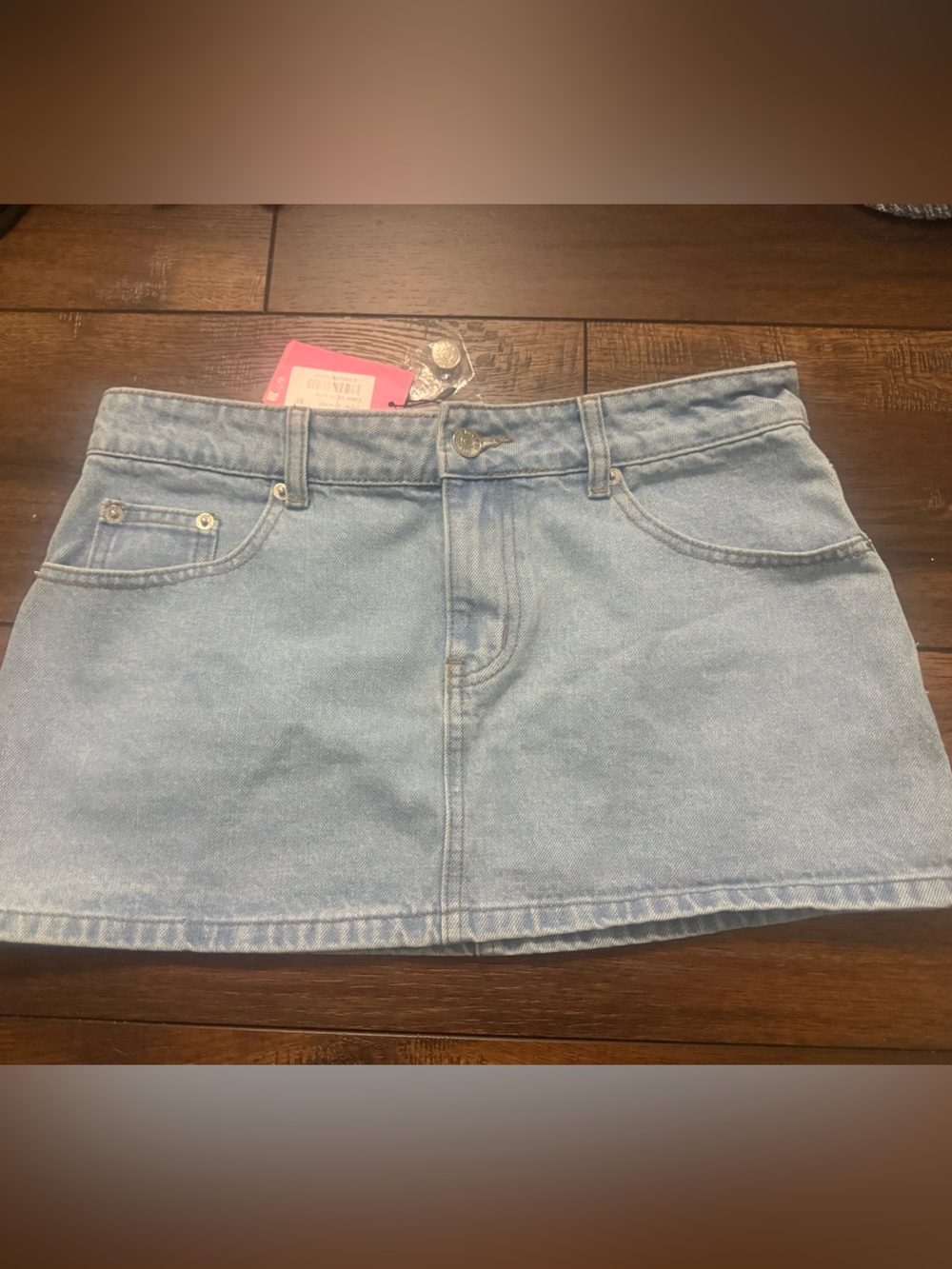 Edikted Chiara Denim Micro Skirt Brand New